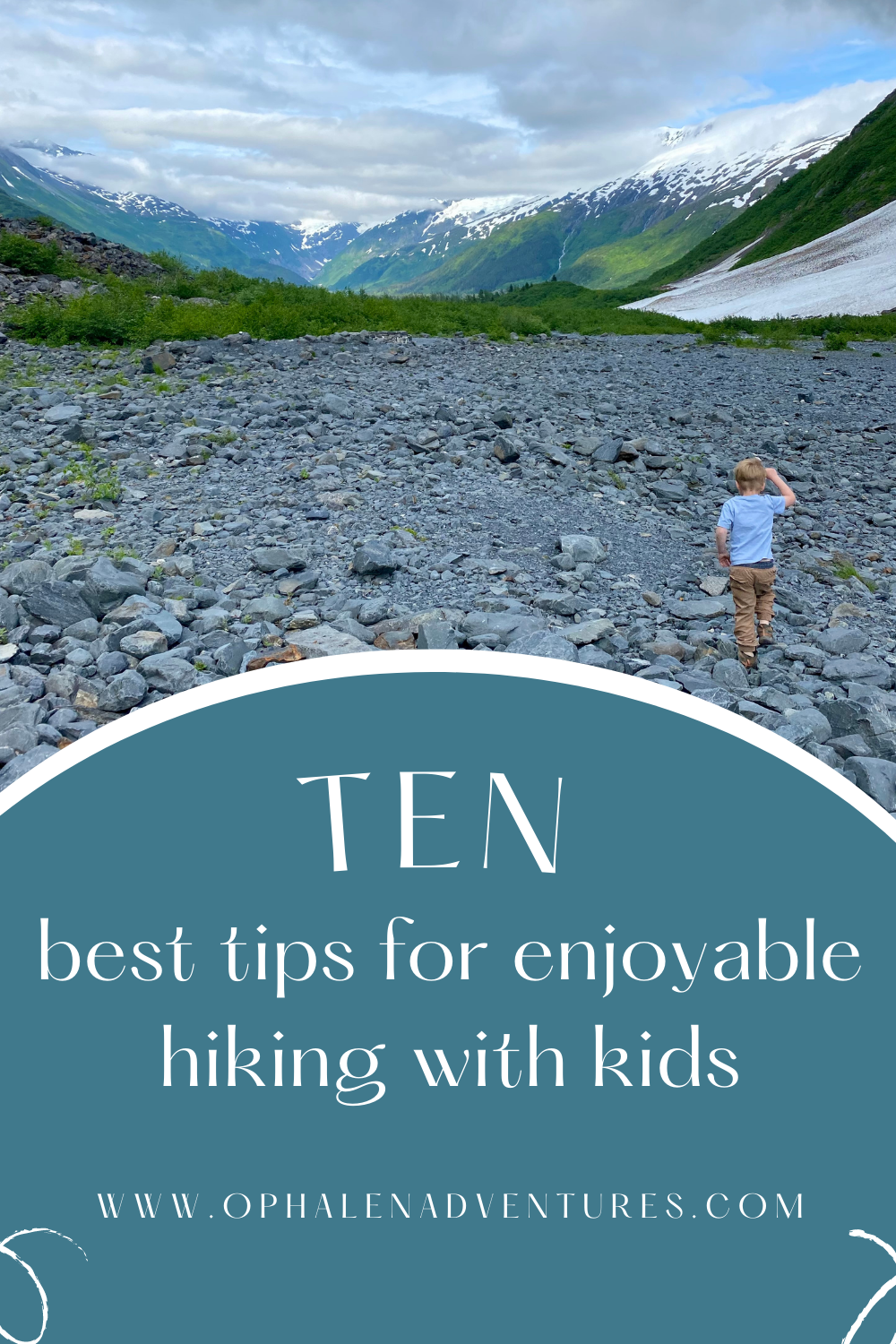 Hiking with Kids Tips | 5 year old hikes to Byron Glacier in Alaska