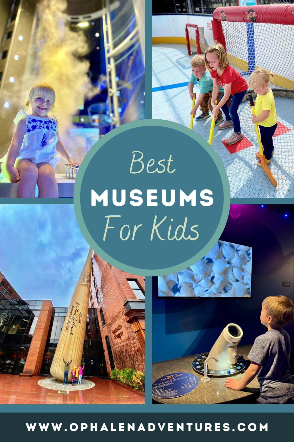 Best Museums for Kids, images of children in various museums | O'Phalen Adventures